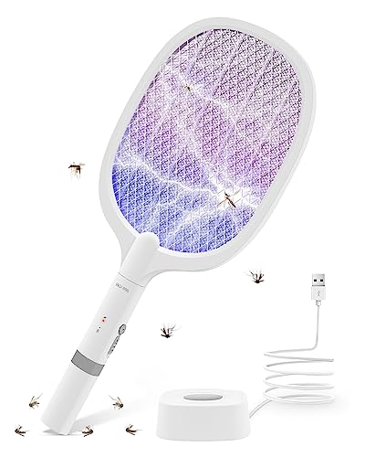 AOKKR Raquette Électrique Insectes, Raquette Anti-Moustiques