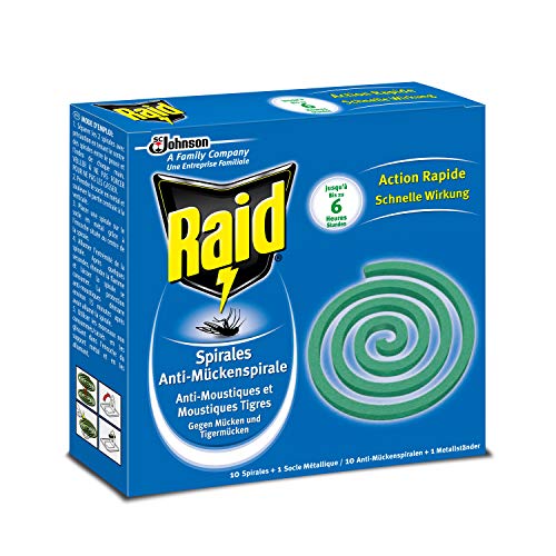 Raid - Spirales Extérieures Anti-Moustiques & Moustiques Tig